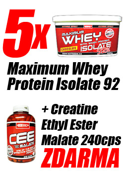 5x  Whey Protein Isolate 92% + 1x CEEM 240caps ZDARMA