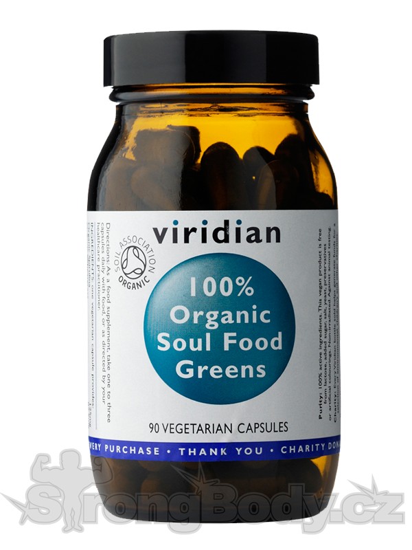 100% Organic Soul Food Greens 90 kapsl